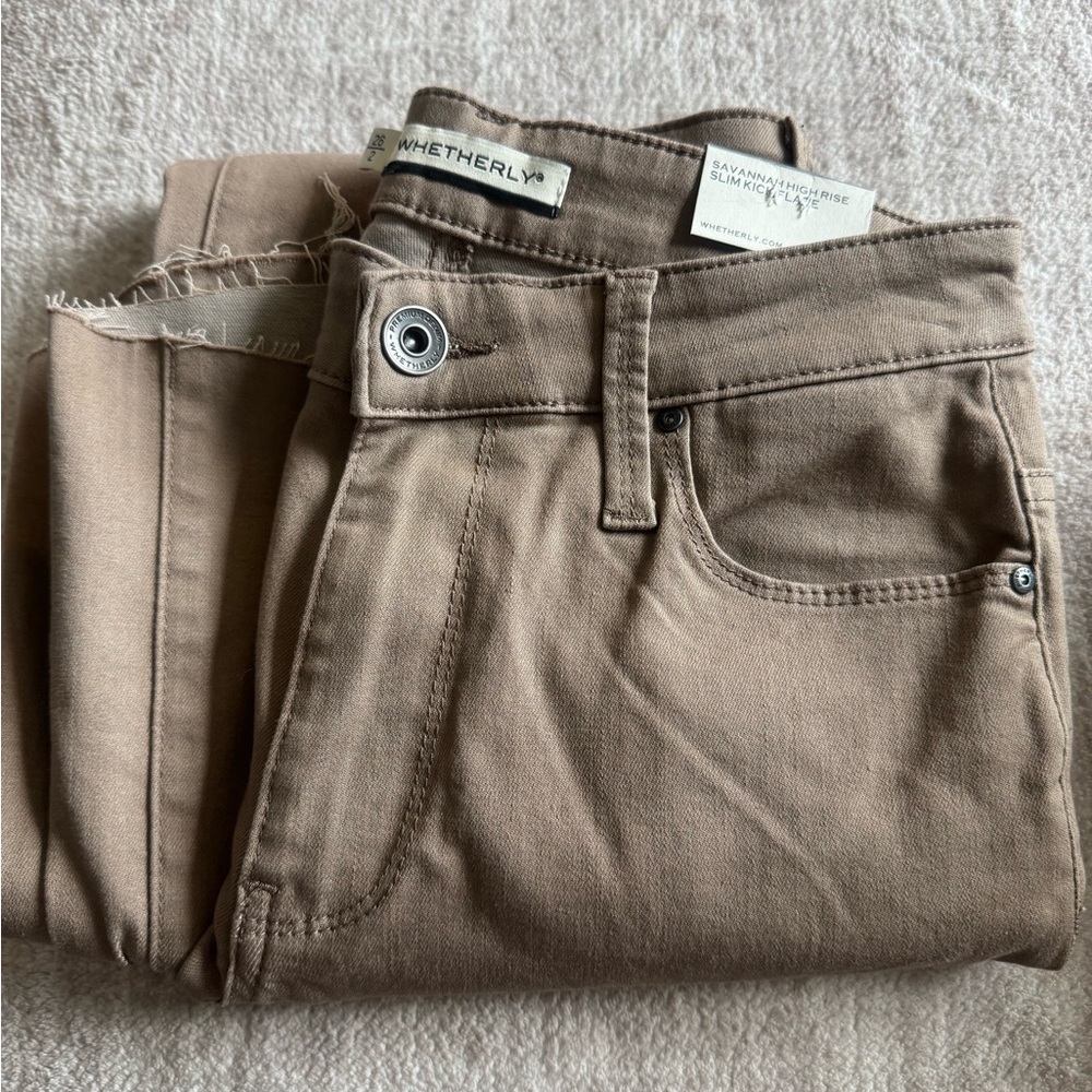 ✨ NWT Whetherly Taupe Denim Pants ✨